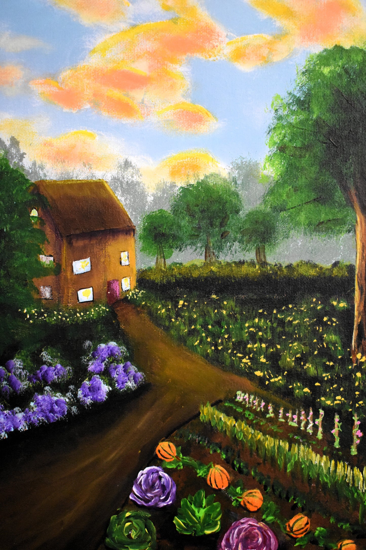 The Quiet Homestead – Original Acrylic Painting