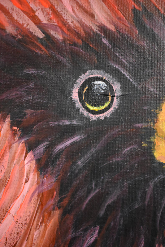 Watcher's Flair – Original Acrylic Painting (16x20)