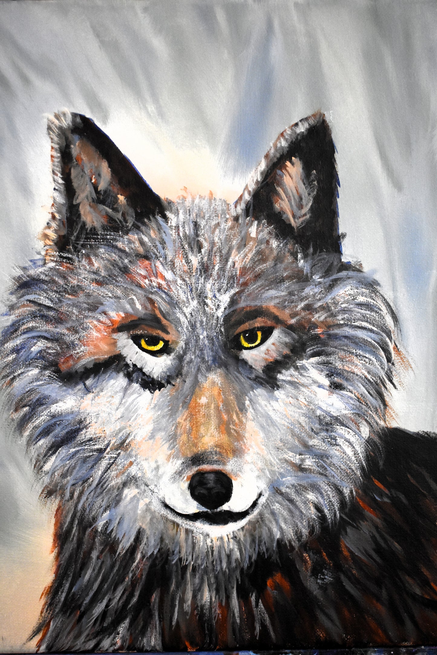 Silent Watcher – Original Acrylic Painting