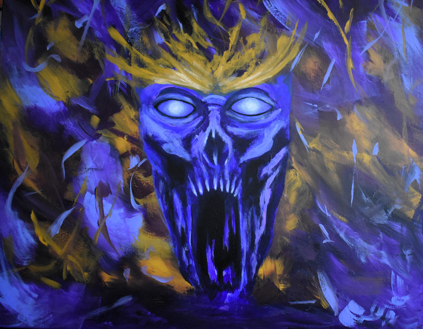 Sovereign of the Void – Original Dark Fantasy Acrylic Painting