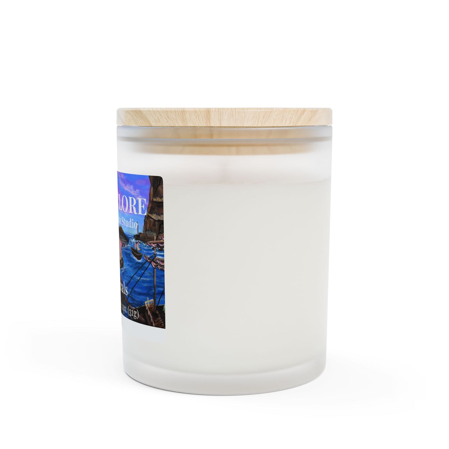 Sea Minerals Scented Candle — Frosted Glass 11oz (Tides of Lore)
