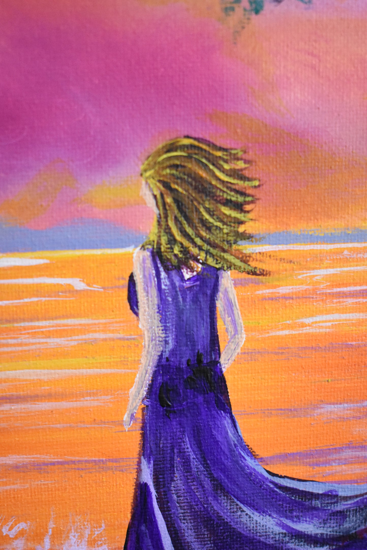 Lavender Winds — Original Acrylic Painting (11x14)