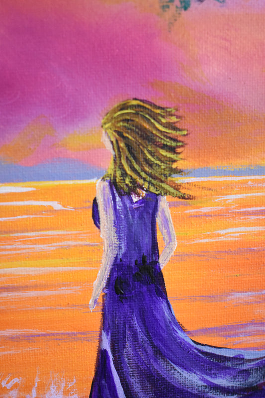 Lavender Winds — Original Acrylic Painting (11x14)