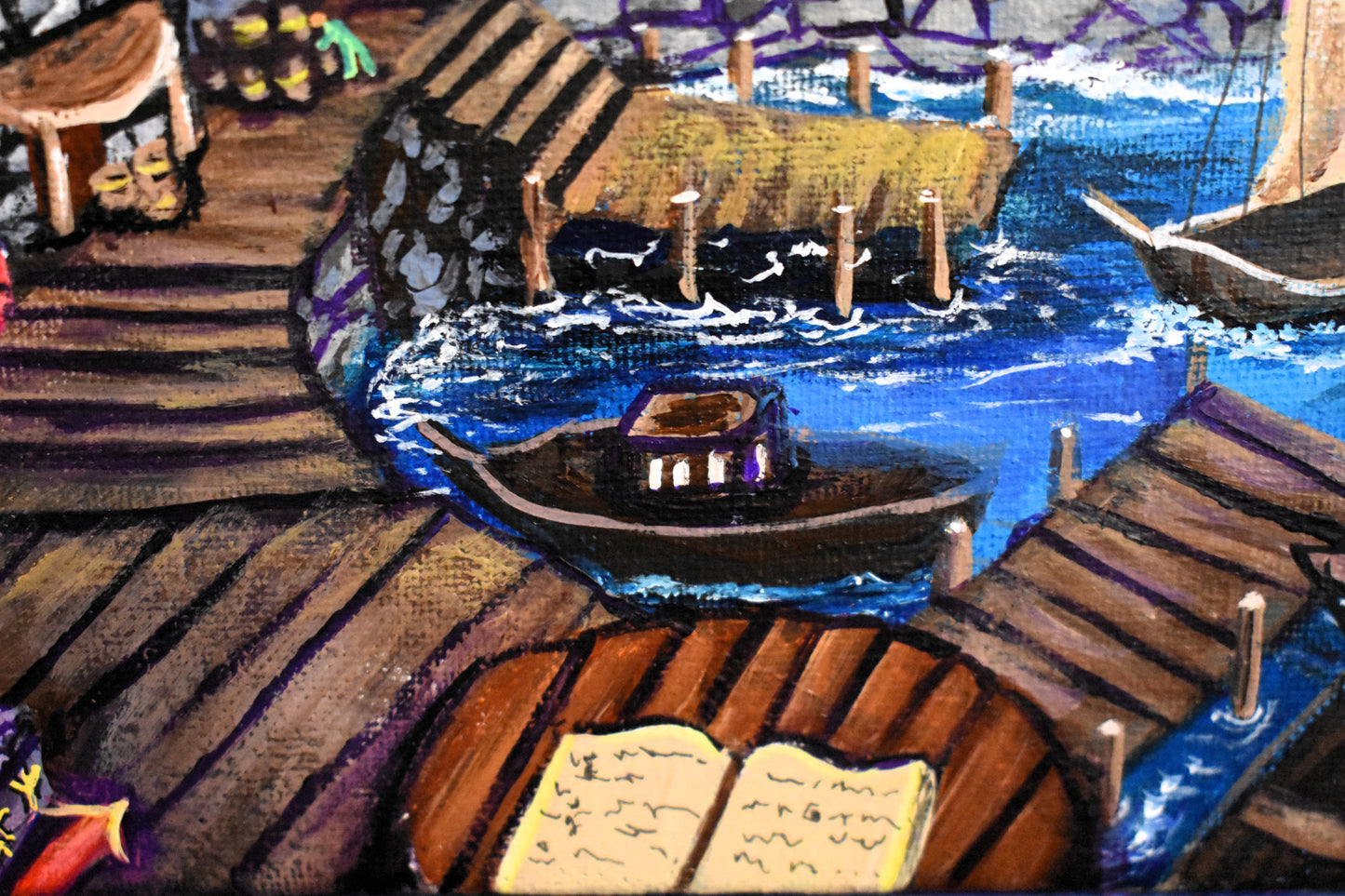 Tides of Lore – Original Fantasy Acrylic Painting