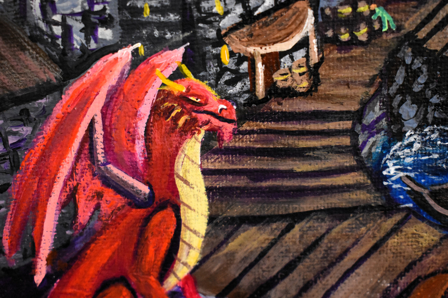 Tides of Lore – Original Fantasy Acrylic Painting
