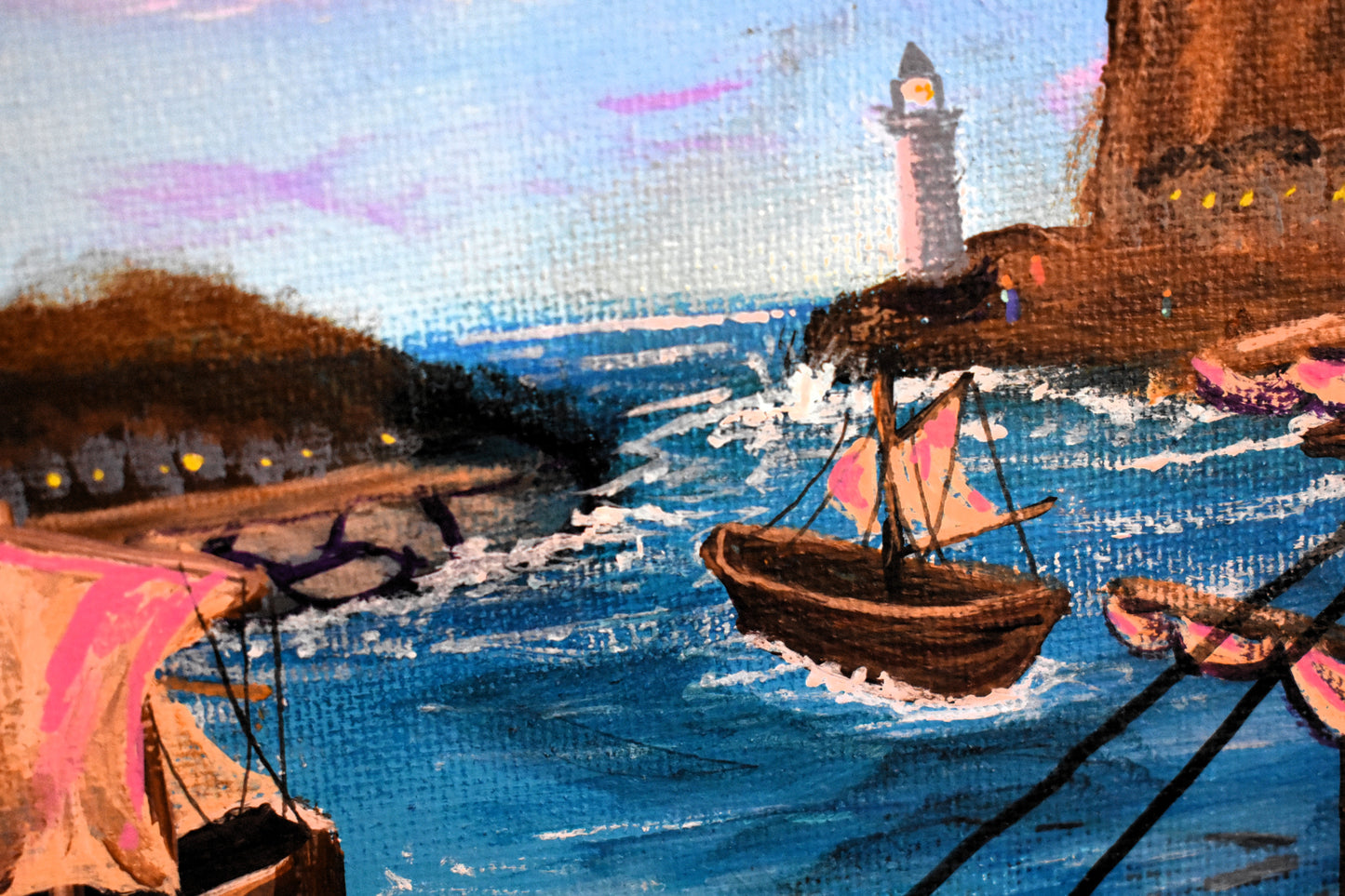 Tides of Lore – Original Fantasy Acrylic Painting