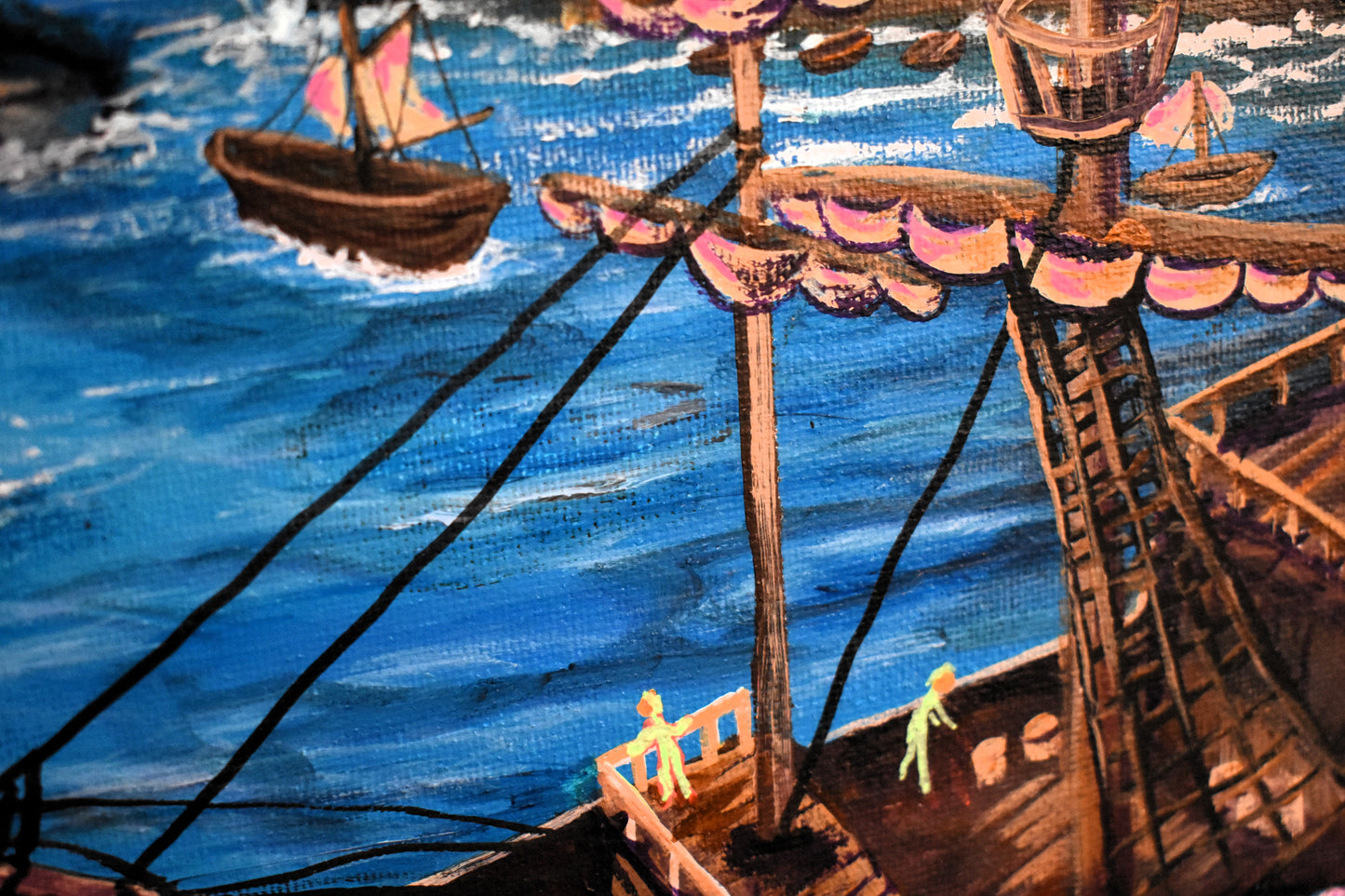 Tides of Lore – Original Fantasy Acrylic Painting