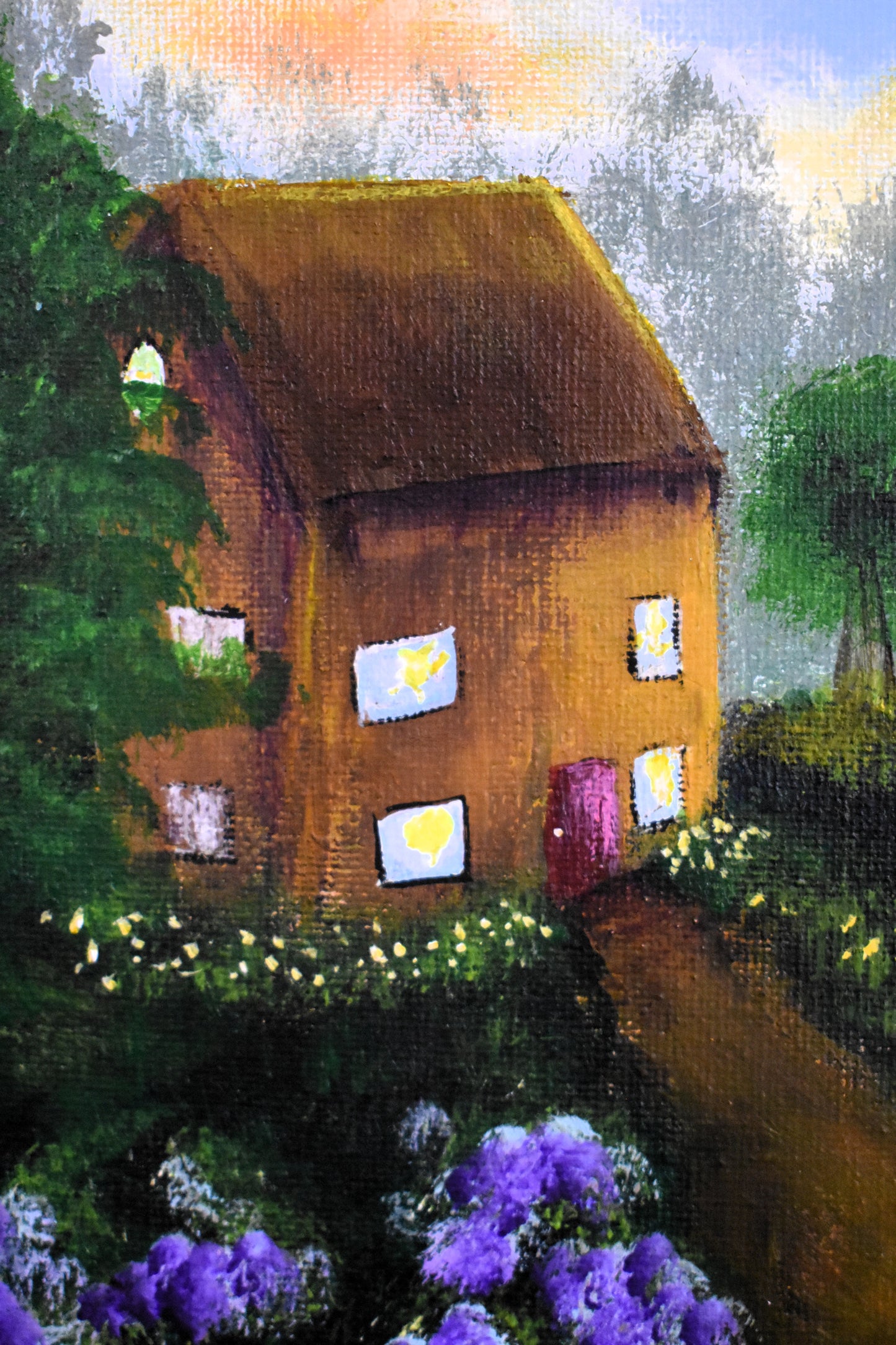 The Quiet Homestead – Original Acrylic Painting