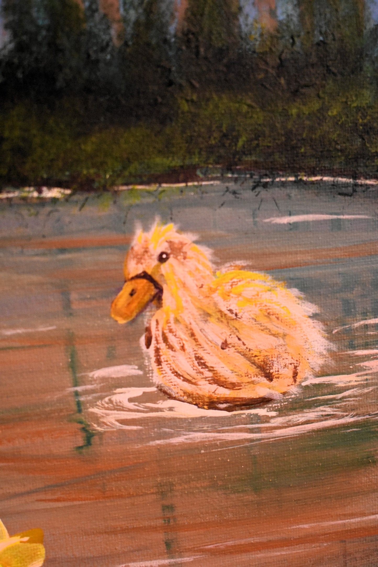 Golden Ripples – Original Acrylic Painting