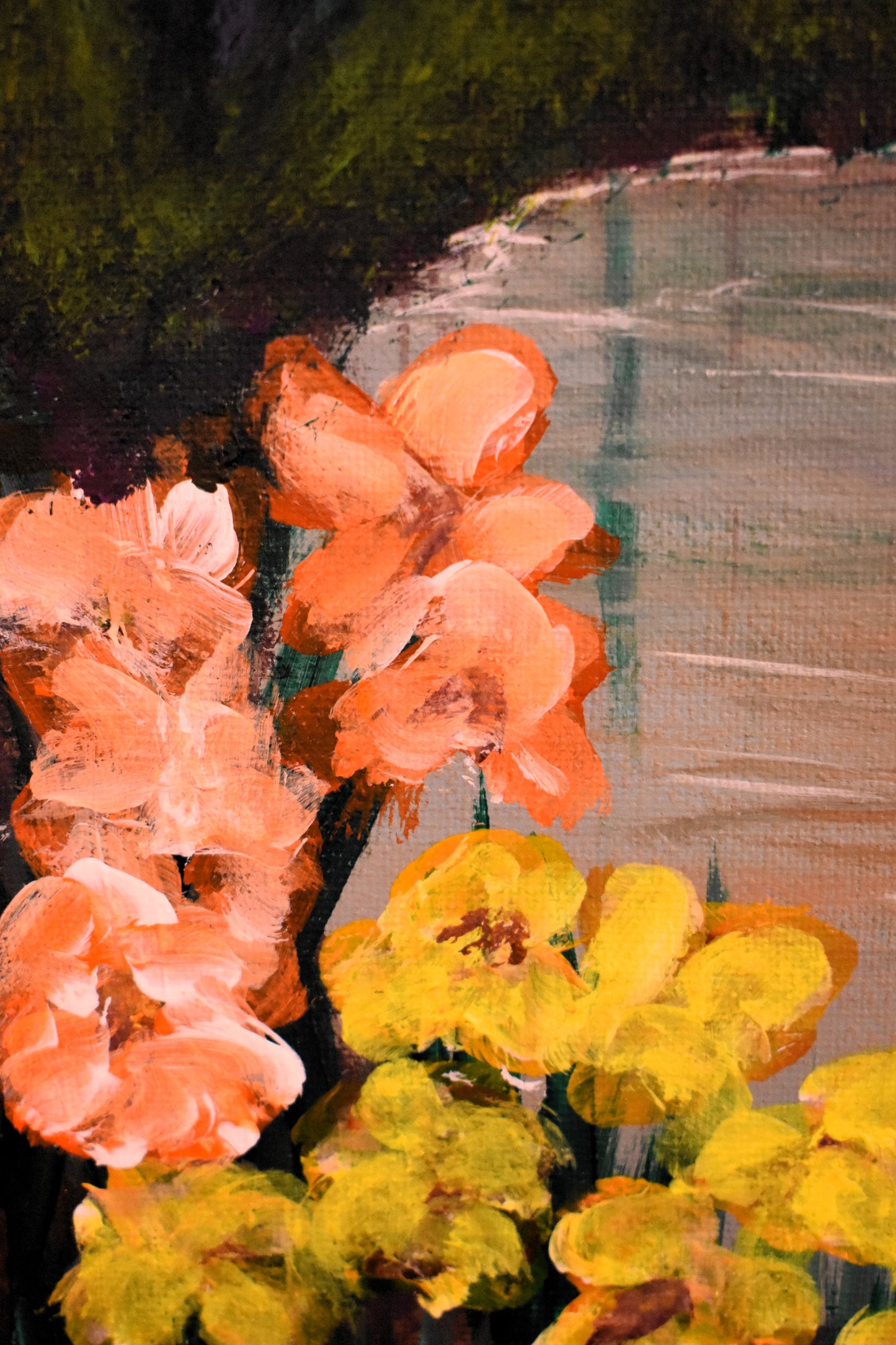 Golden Ripples – Original Acrylic Painting