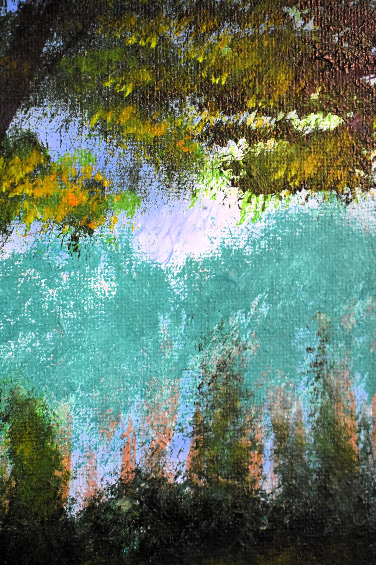 Golden Ripples – Original Acrylic Painting