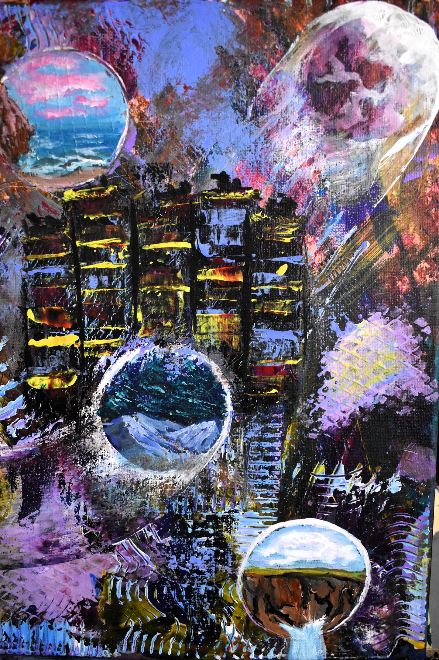 Weaver's Matrix – Original Acrylic Painting (11x14)