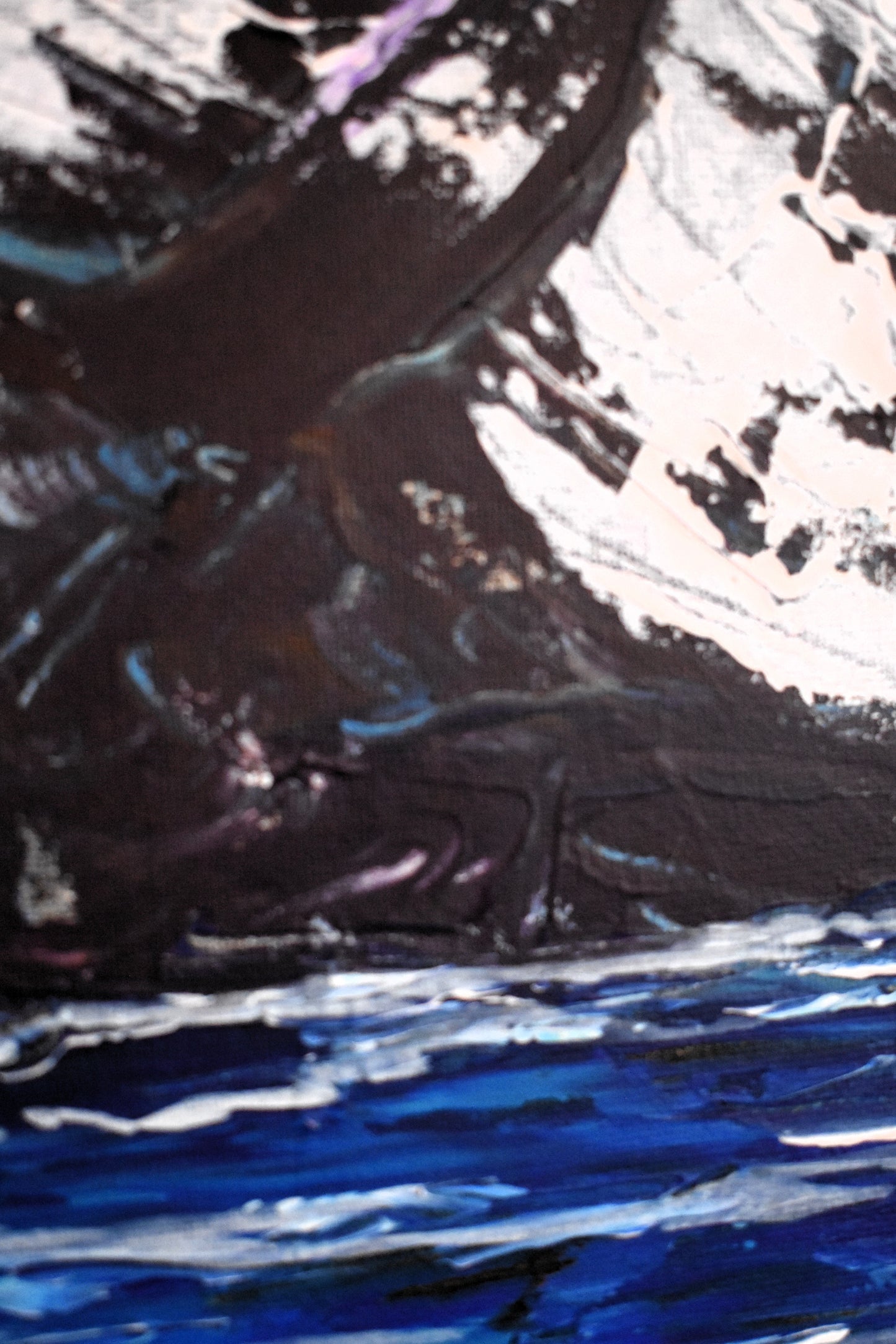 Summit’s Tide – Original Palette Knife Acrylic Painting