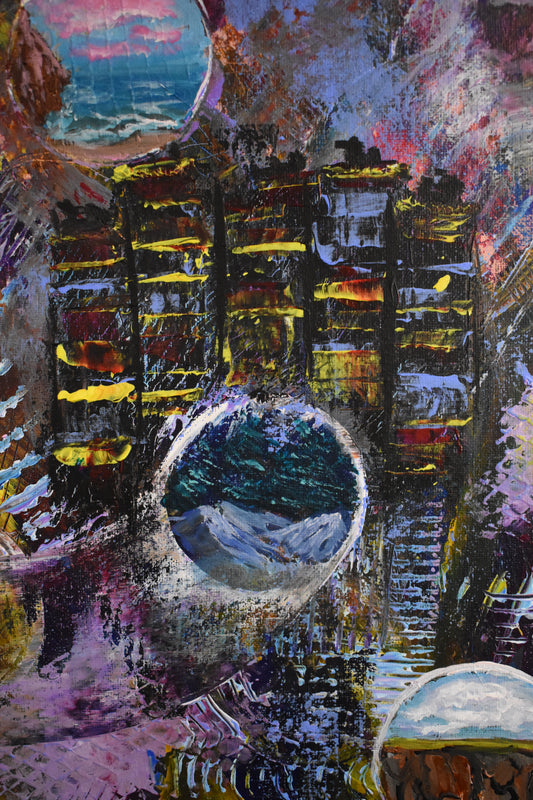 Weaver's Matrix – Original Acrylic Painting (11x14)