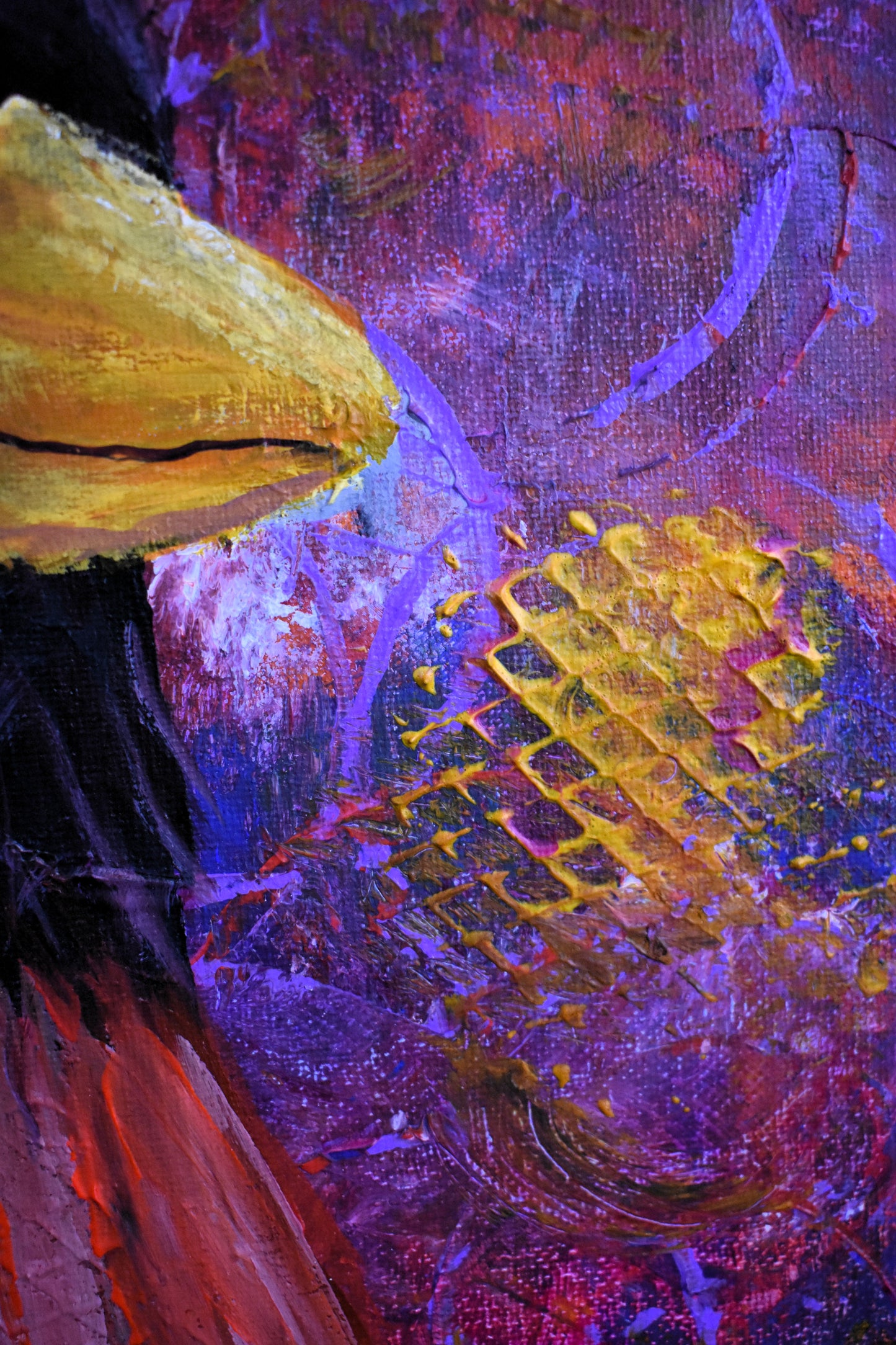 Watcher's Flair – Original Acrylic Painting (16x20)