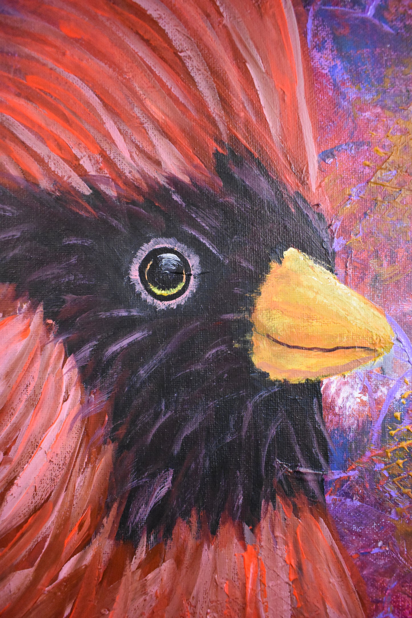 Watcher's Flair – Original Acrylic Painting (16x20)