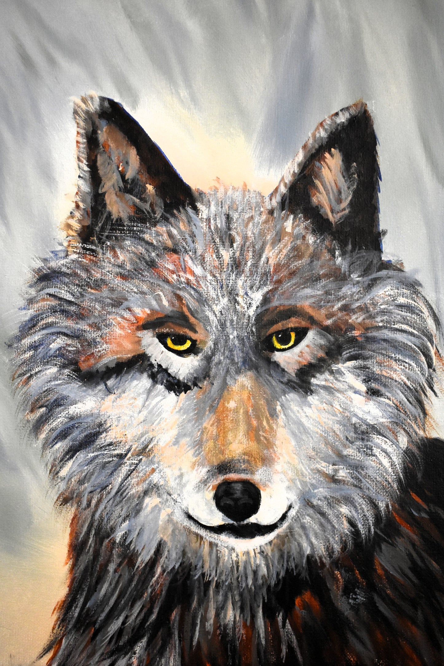 Silent Watcher – Original Acrylic Painting