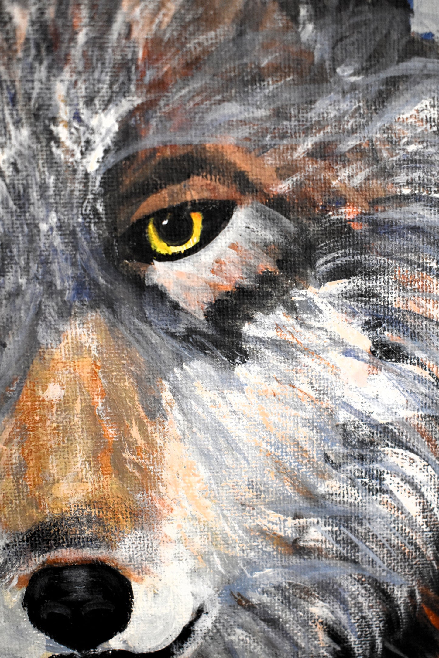Silent Watcher – Original Acrylic Painting