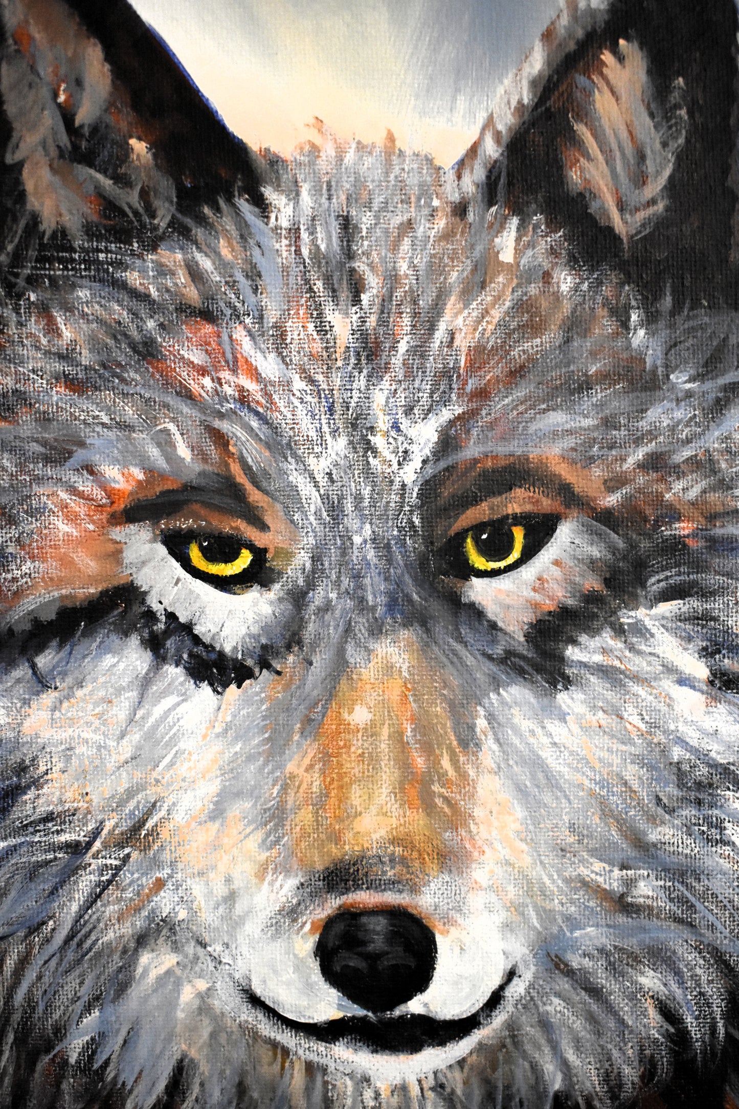 Silent Watcher – Original Acrylic Painting