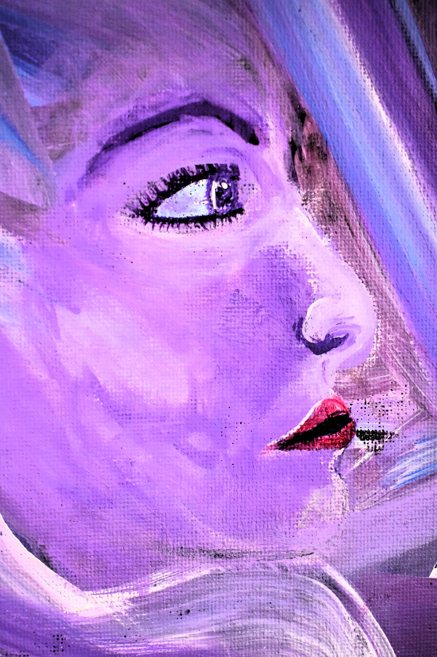 Violet Reverie – Original Fantasy Acrylic Painting