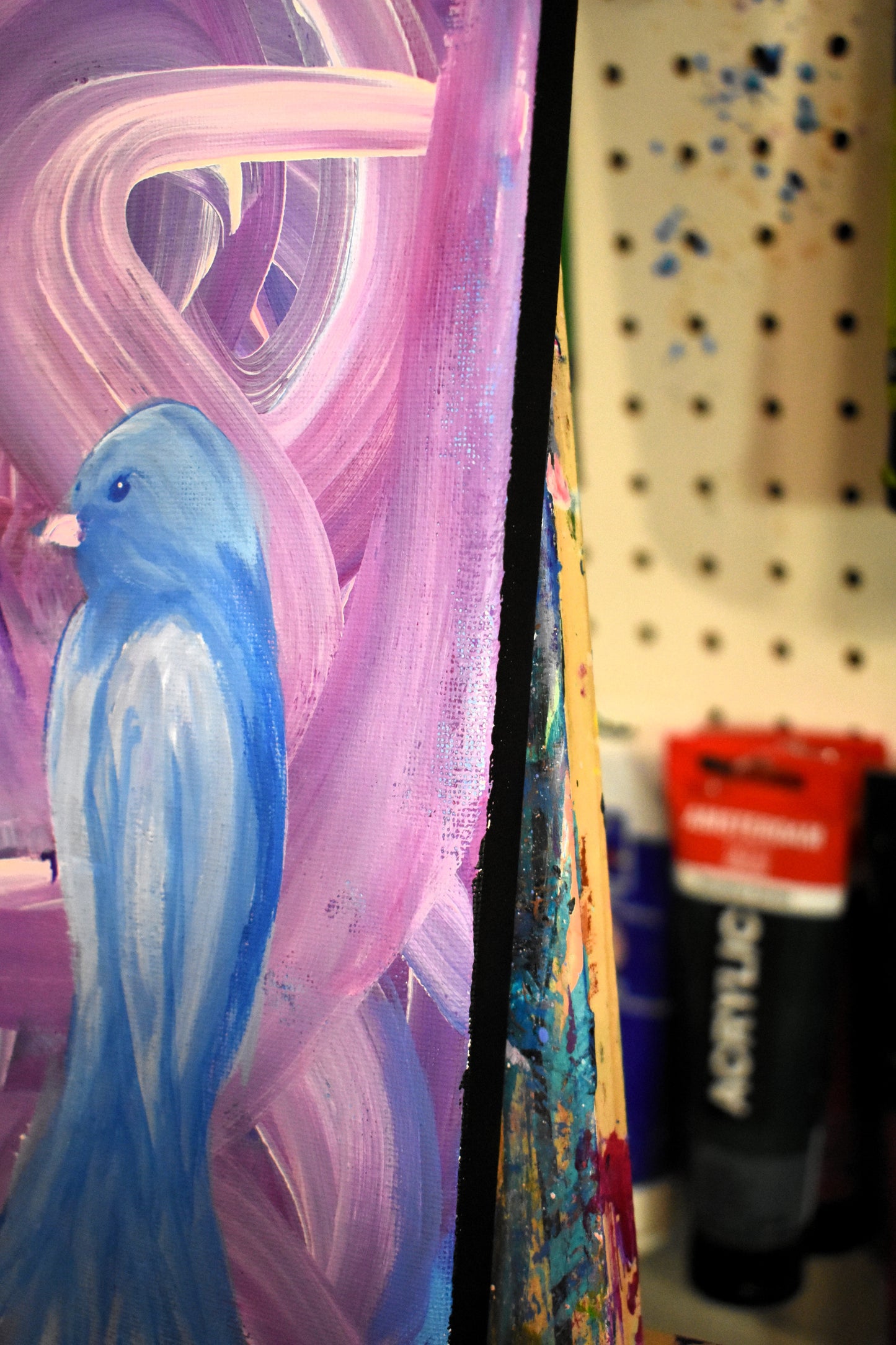 Violet Reverie – Original Fantasy Acrylic Painting