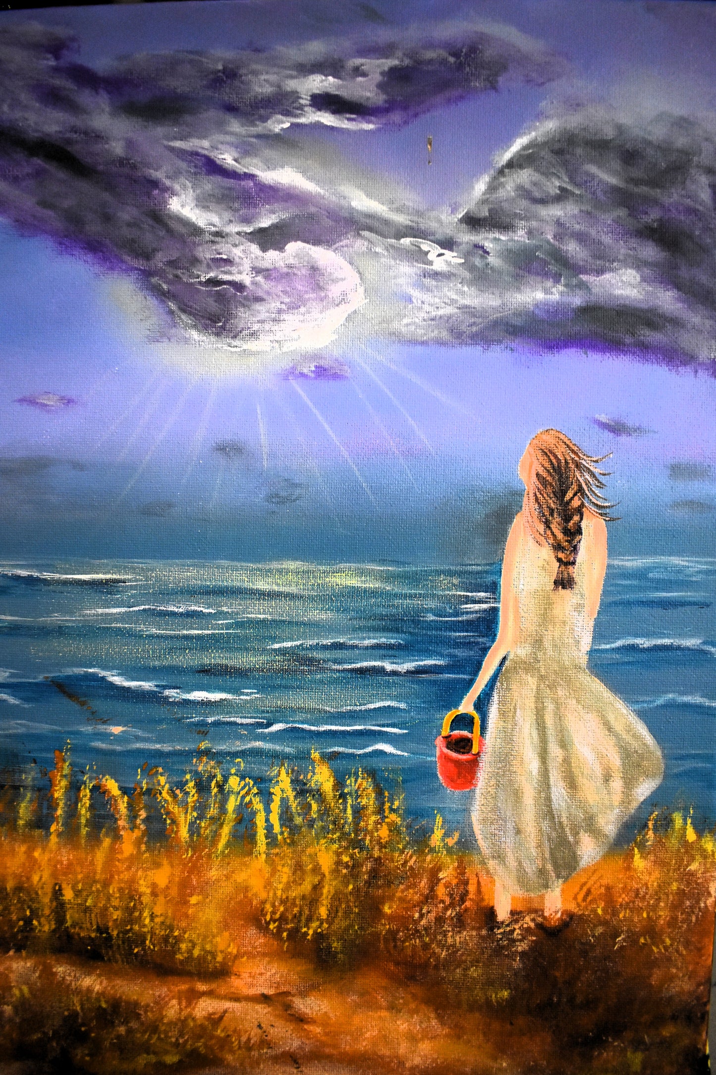 Symphony of Sunbeams – Original Acrylic Painting (11x14)