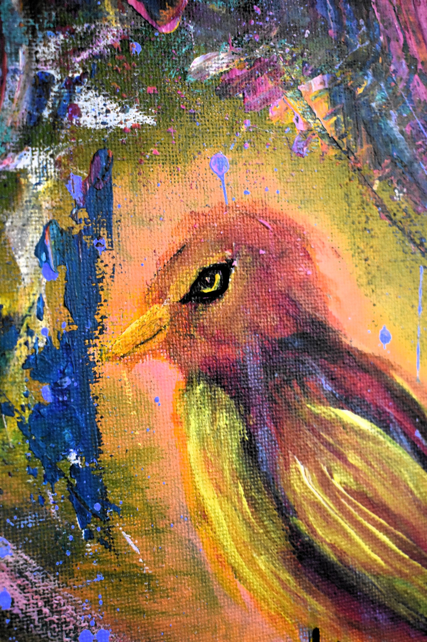 Embers of Silence – Original Fantasy Acrylic Painting