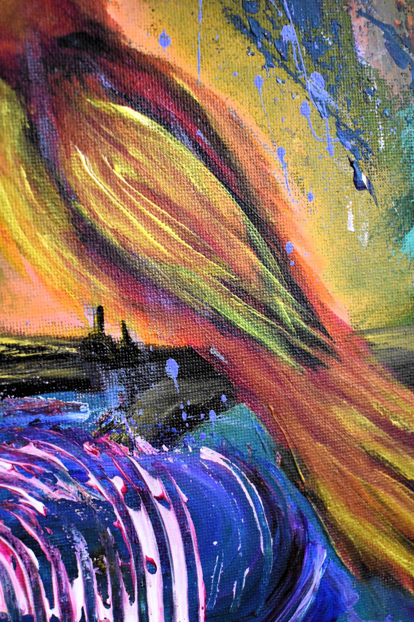 Embers of Silence – Original Fantasy Acrylic Painting