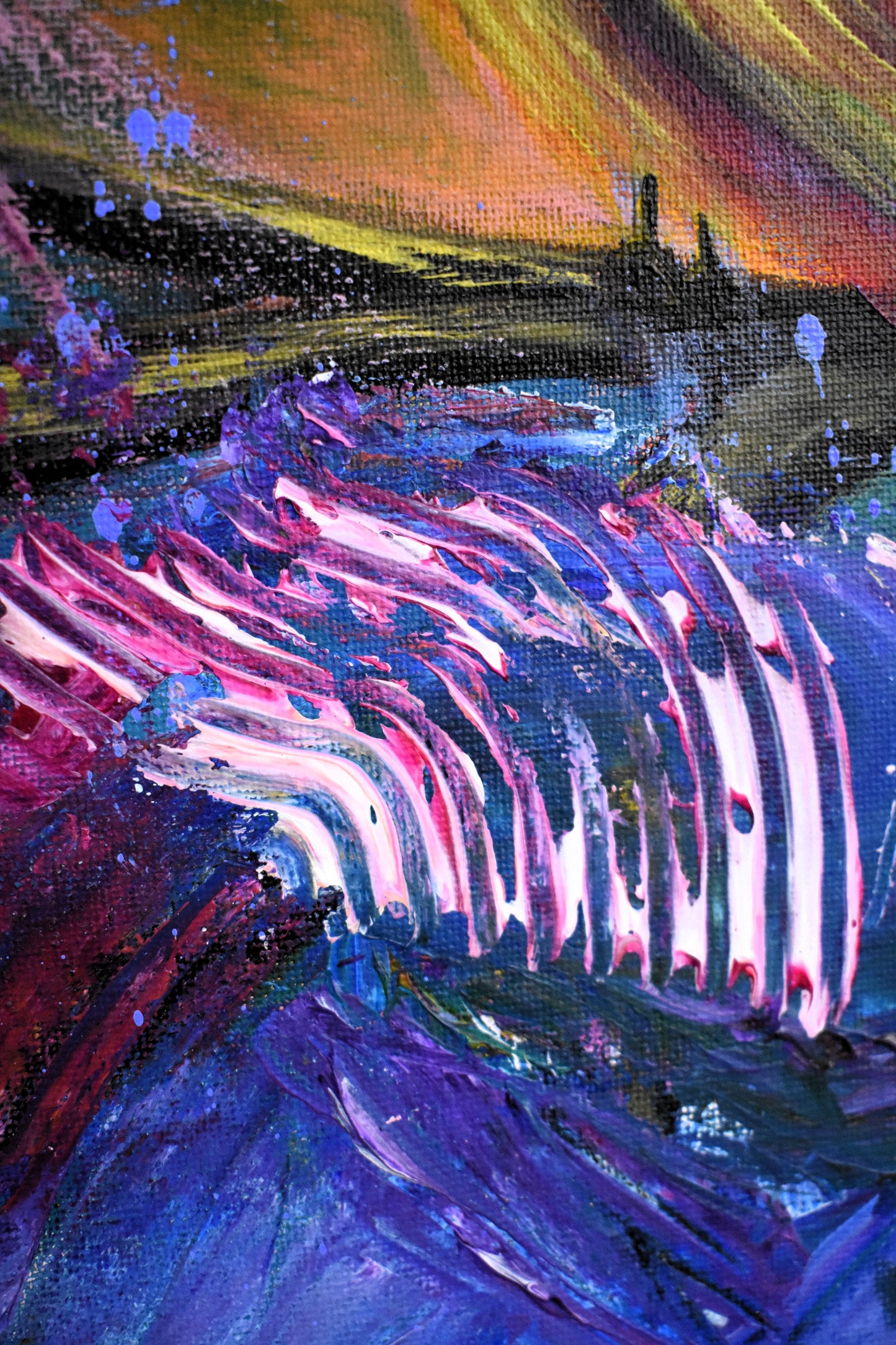 Embers of Silence – Original Fantasy Acrylic Painting