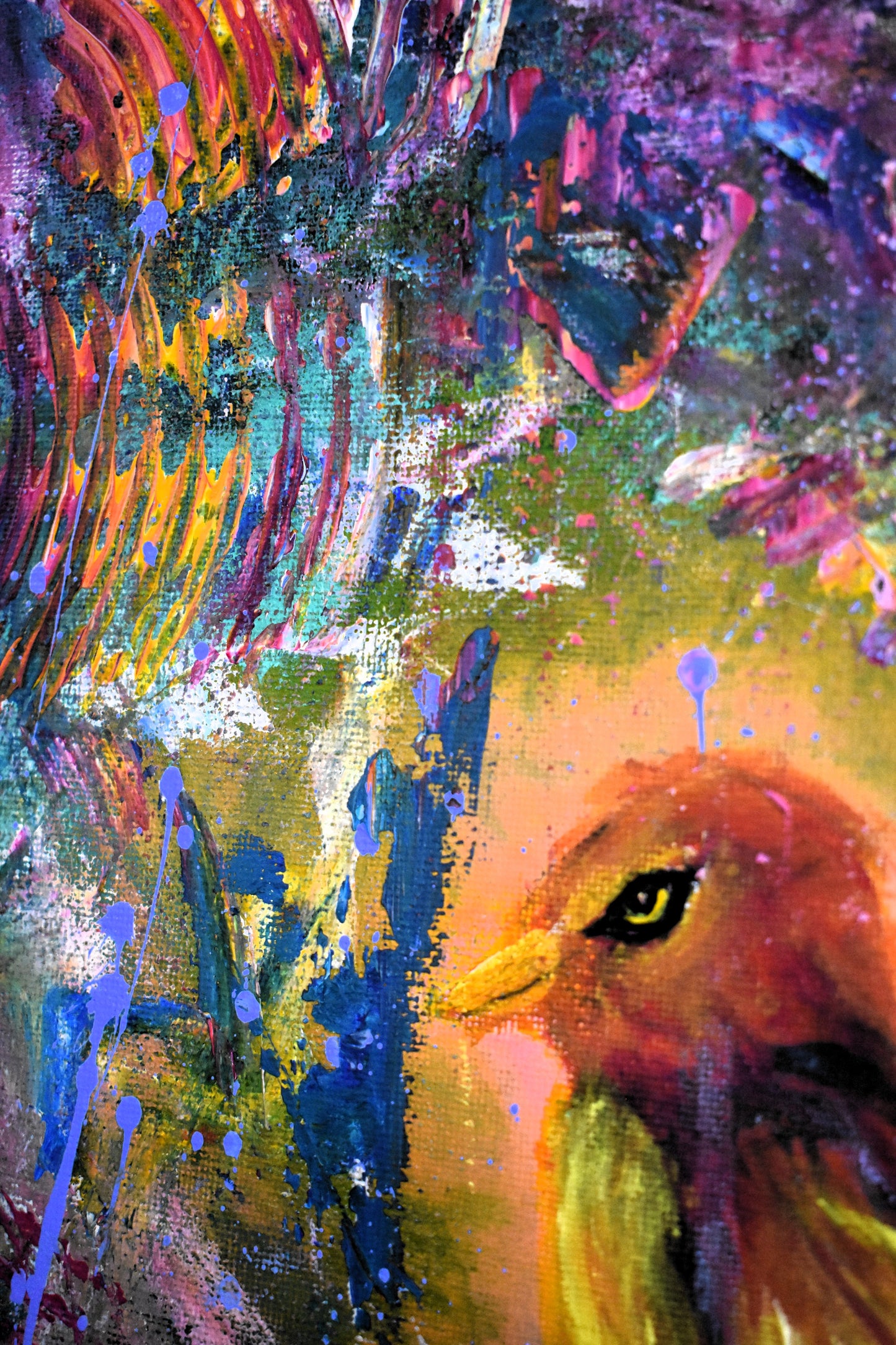 Embers of Silence – Original Fantasy Acrylic Painting