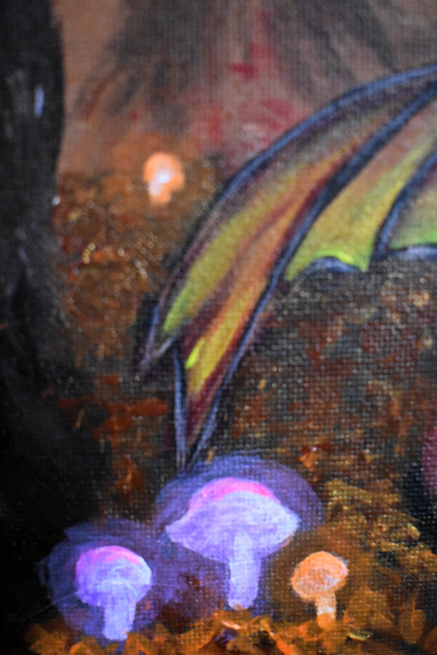 Glowwood Encounter – Original Fantasy Acrylic Painting