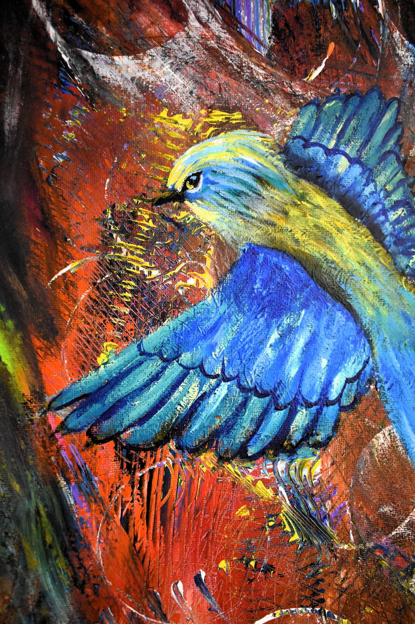 Echoes of the Wild – Original Fantasy Acrylic Painting