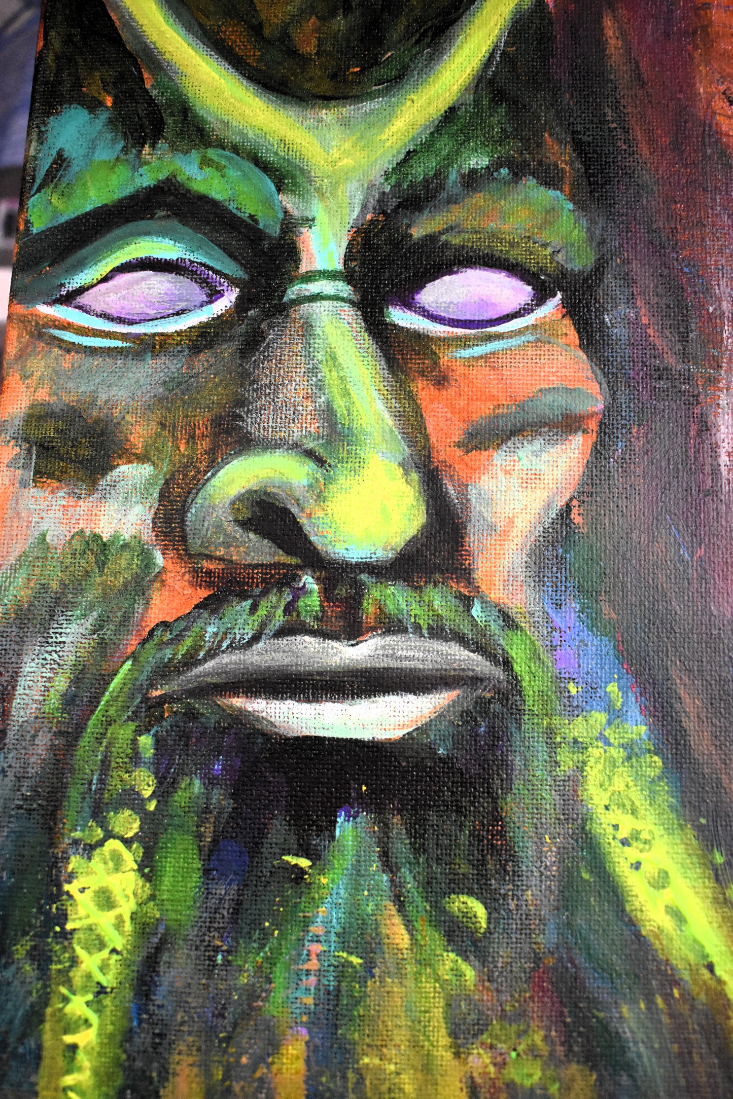 Echoes of the Wild – Original Fantasy Acrylic Painting