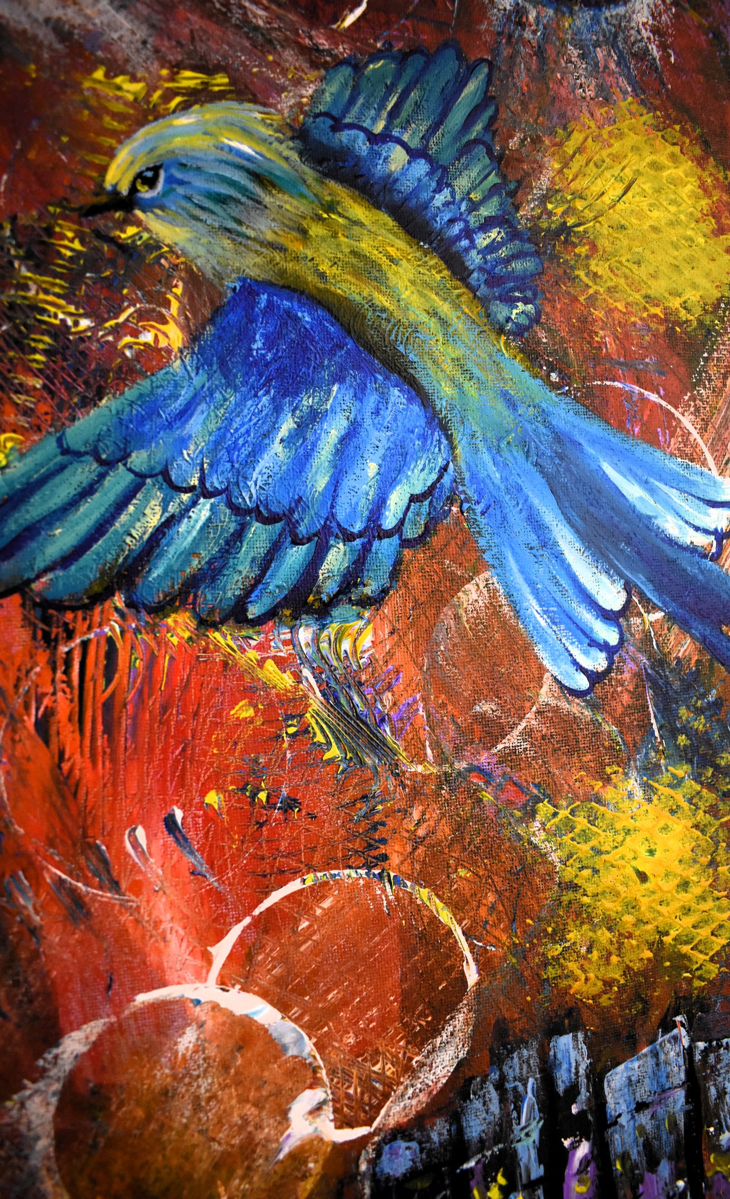 Echoes of the Wild – Original Fantasy Acrylic Painting