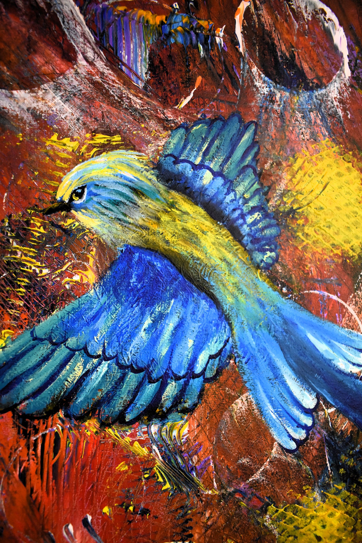 Echoes of the Wild – Original Fantasy Acrylic Painting