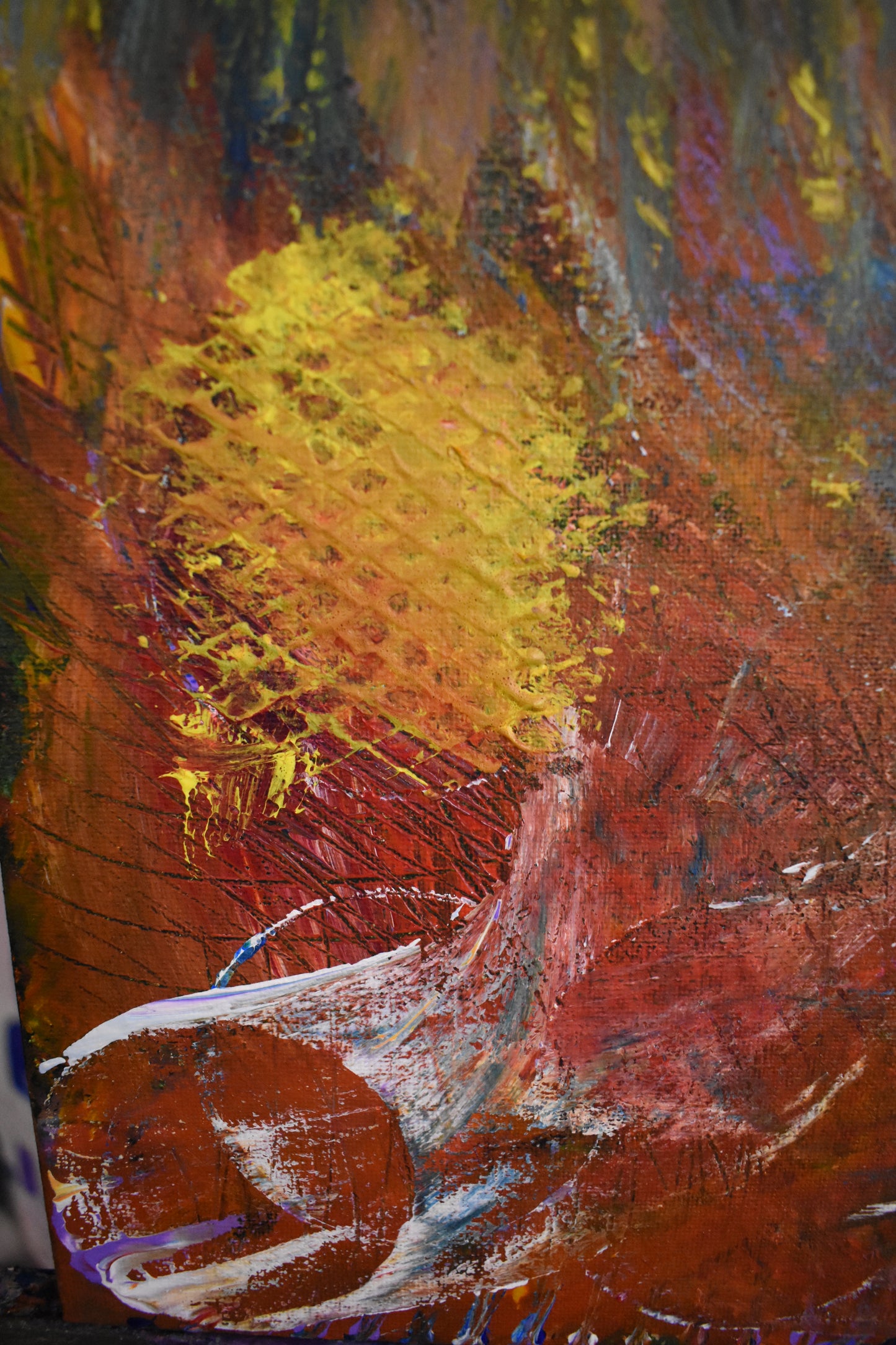 Echoes of the Wild – Original Fantasy Acrylic Painting