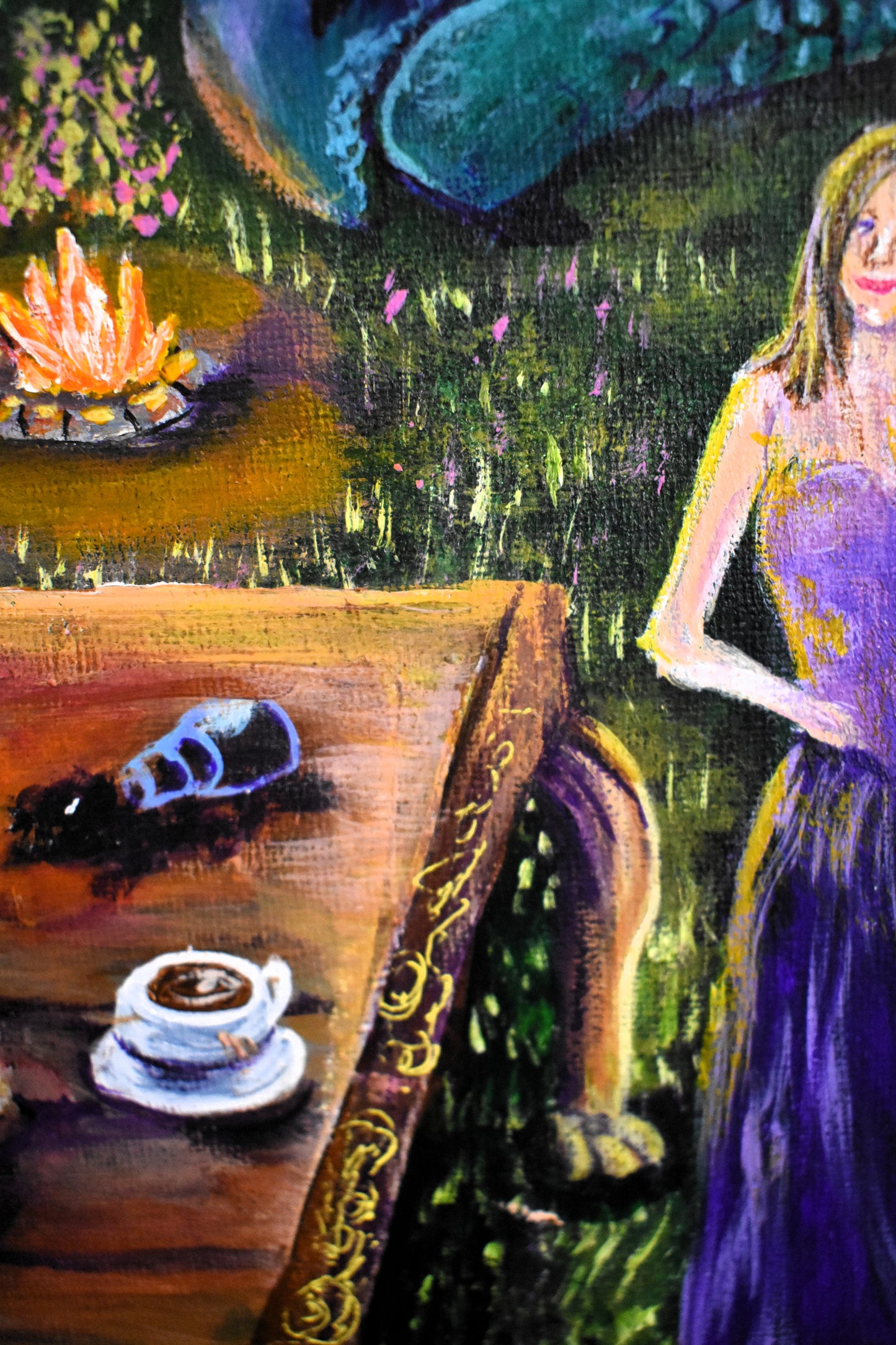 The Hatchling’s Library – Original Acrylic Painting (11x14)