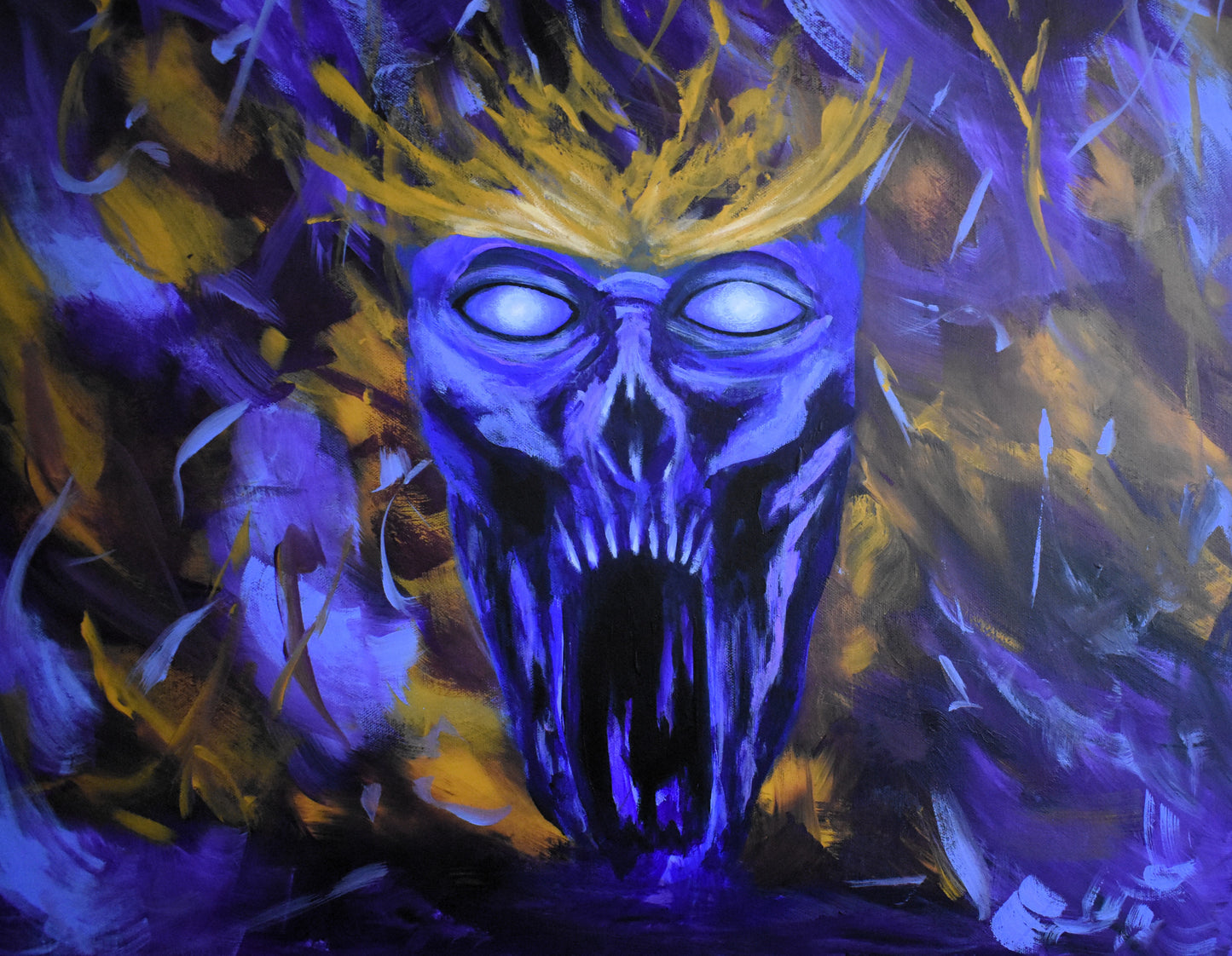 Sovereign of the Void – Original Dark Fantasy Acrylic Painting