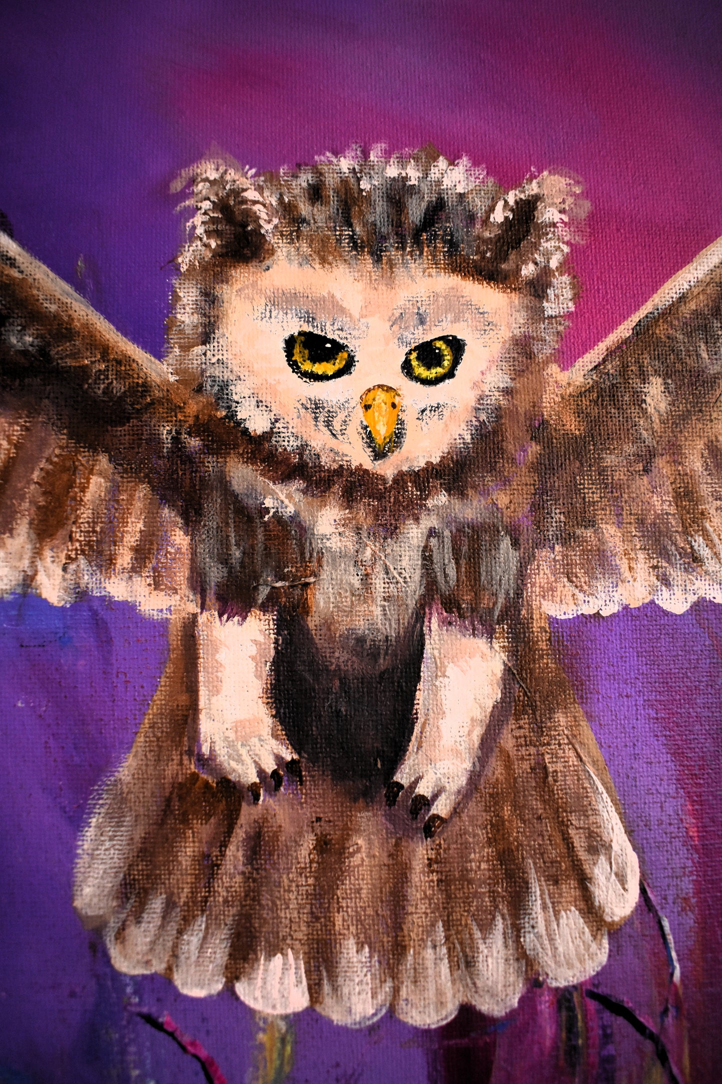 Astral Strigid – Original Acrylic Painting