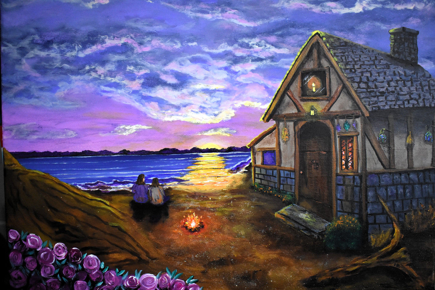 Hearth & Horizon – Original Acrylic Painting