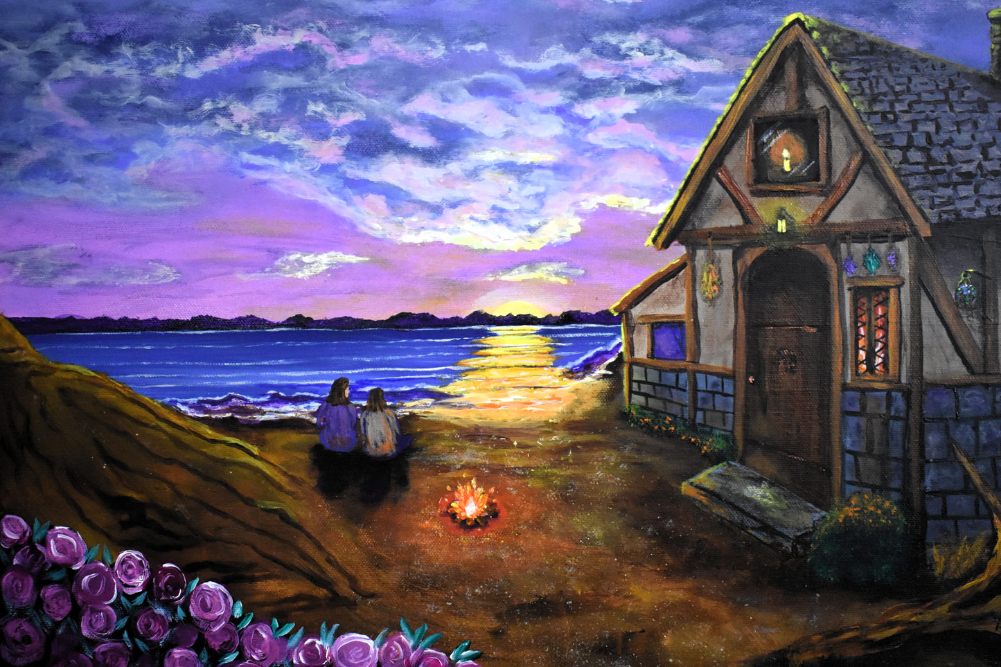 Hearth & Horizon – Original Acrylic Painting