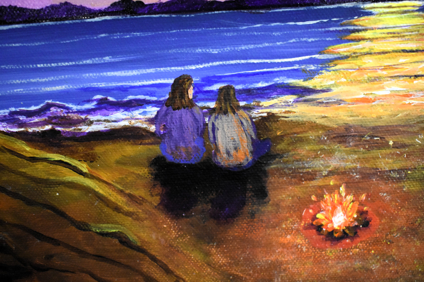 Hearth & Horizon – Original Acrylic Painting