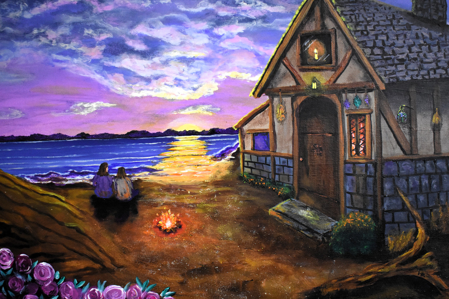 Hearth & Horizon – Original Acrylic Painting