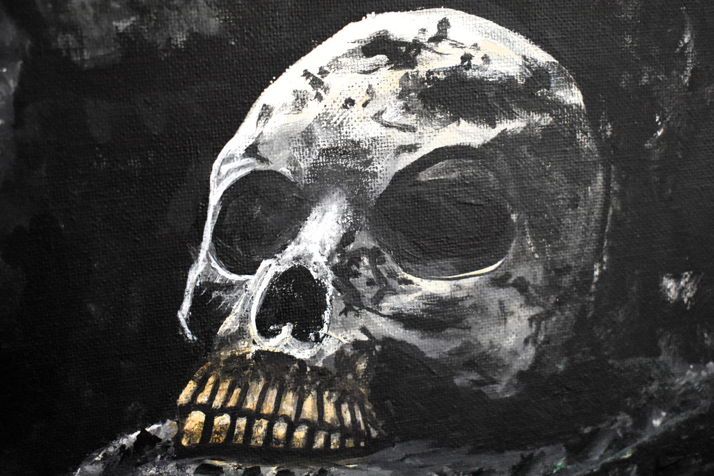 Stone and Bone – Original Dark Fantasy Acrylic Painting