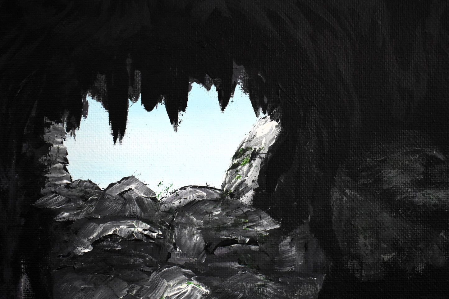 Stone and Bone – Original Dark Fantasy Acrylic Painting