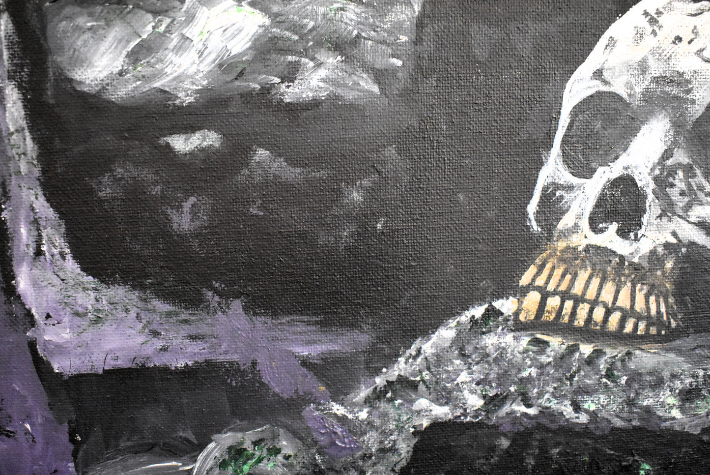 Stone and Bone – Original Dark Fantasy Acrylic Painting