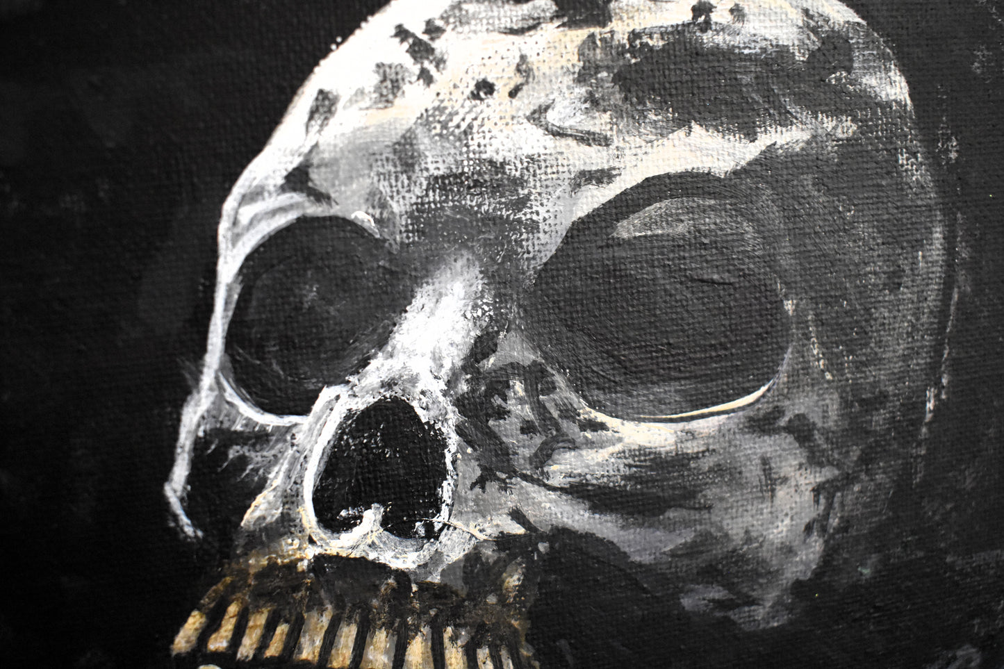 Stone and Bone – Original Dark Fantasy Acrylic Painting